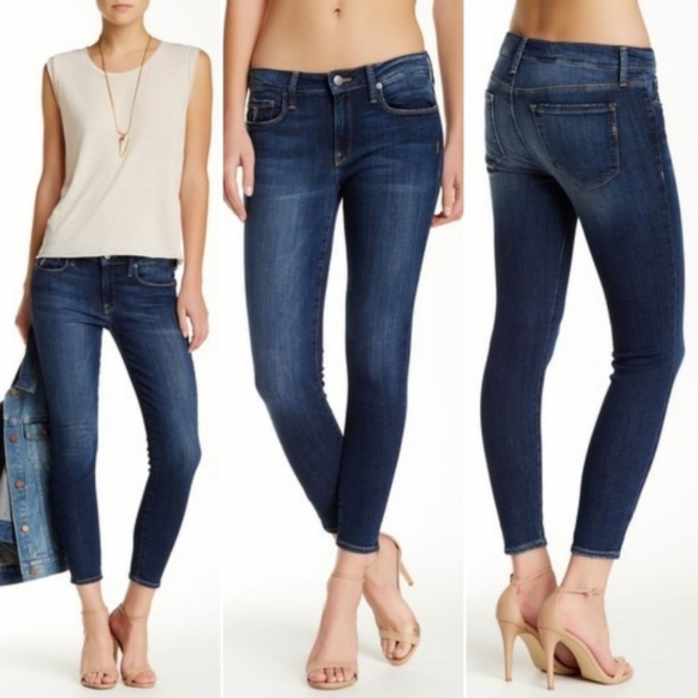 Genetic Denim Brooke Winter Casual Chic Mid Rise Crop Skinny Jean in Morph